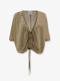 Nude Linen Blend Shirt