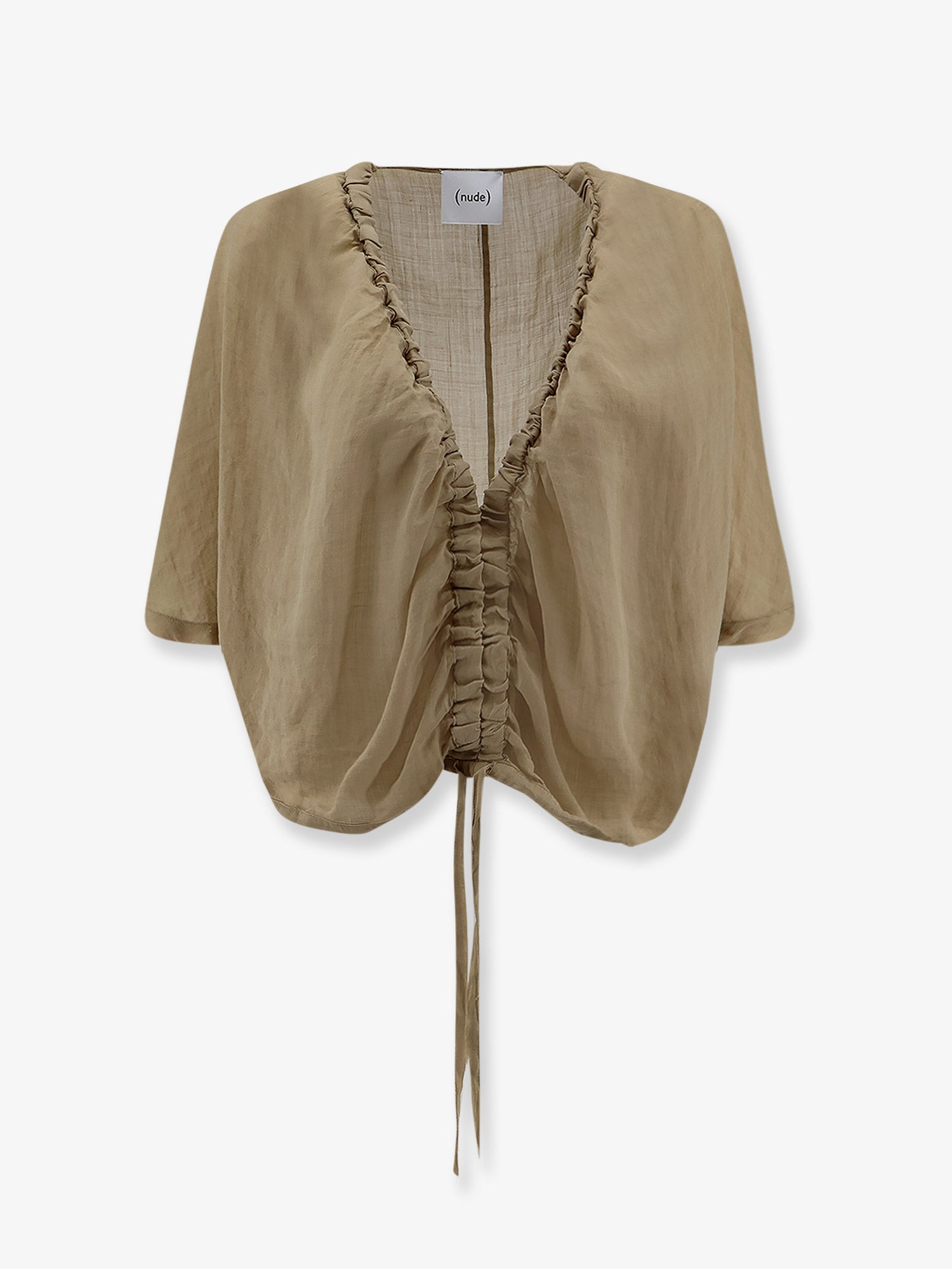 Nude Linen Blend Shirt