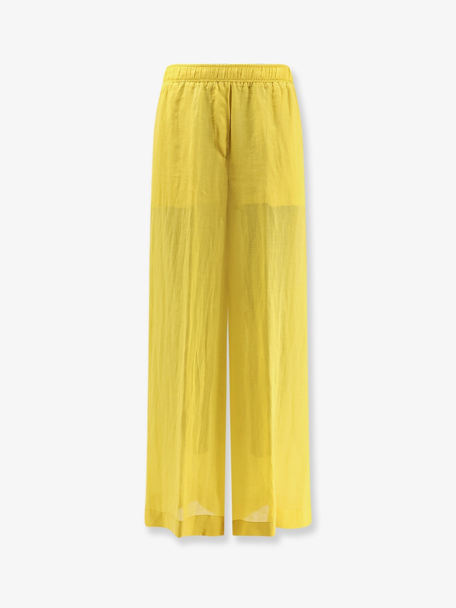 Nude Linen Blend Trousers