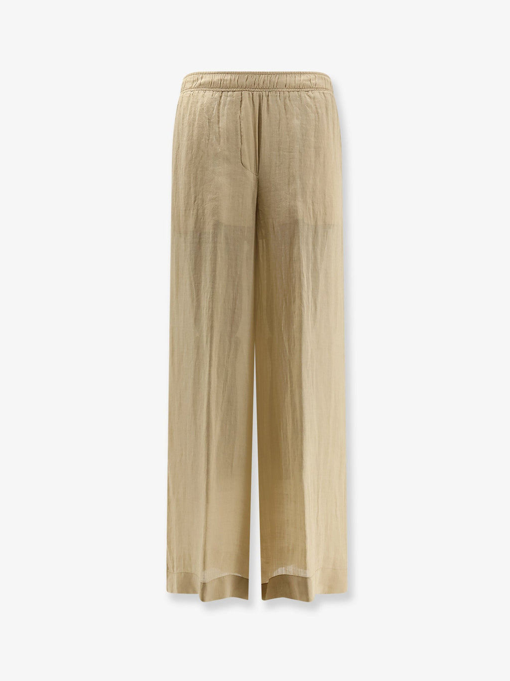 Nude Linen Blend Trousers