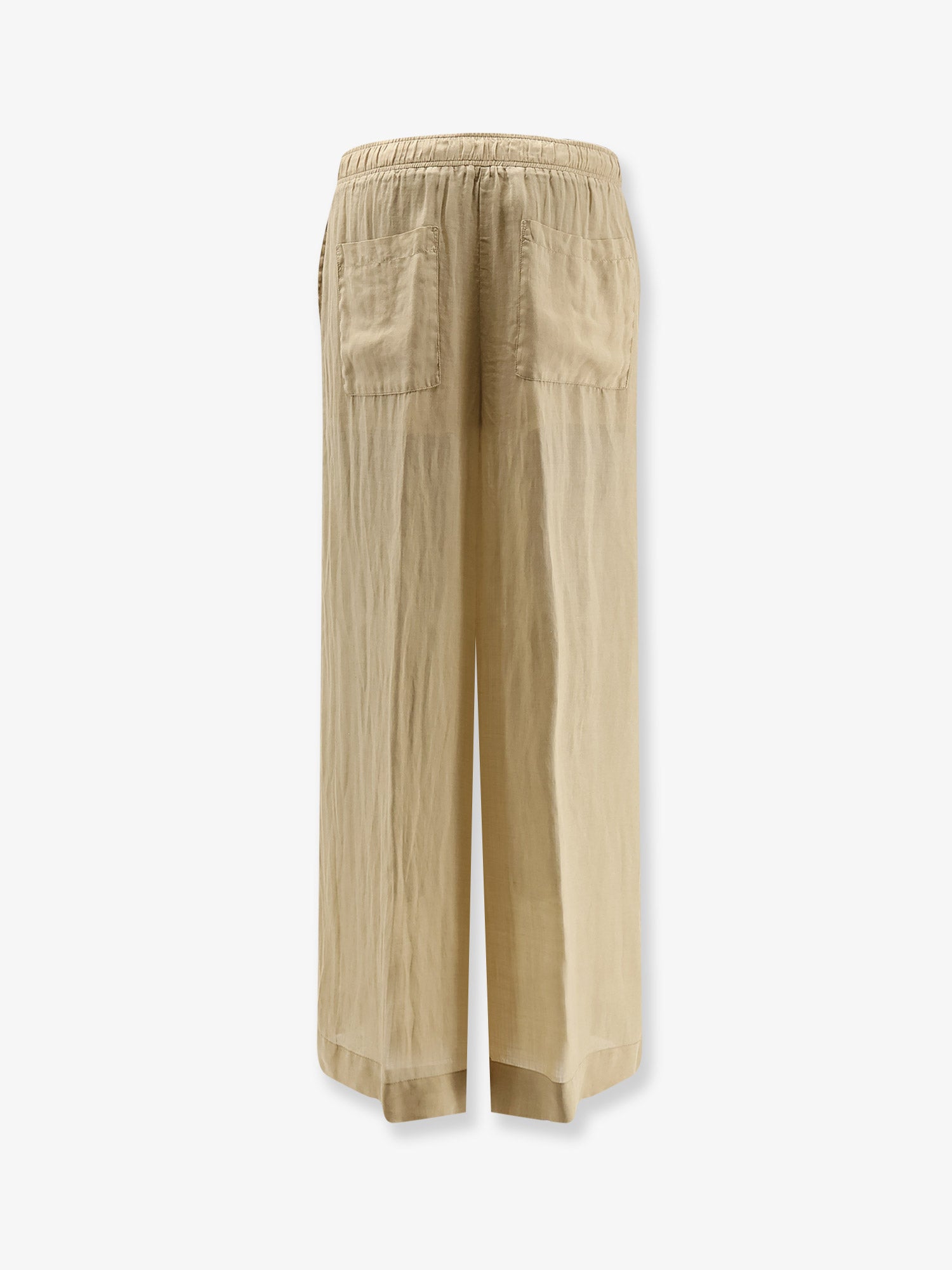 Nude Linen Blend Trousers