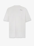 Off White Cotton T-Shirt With Frontal Logo