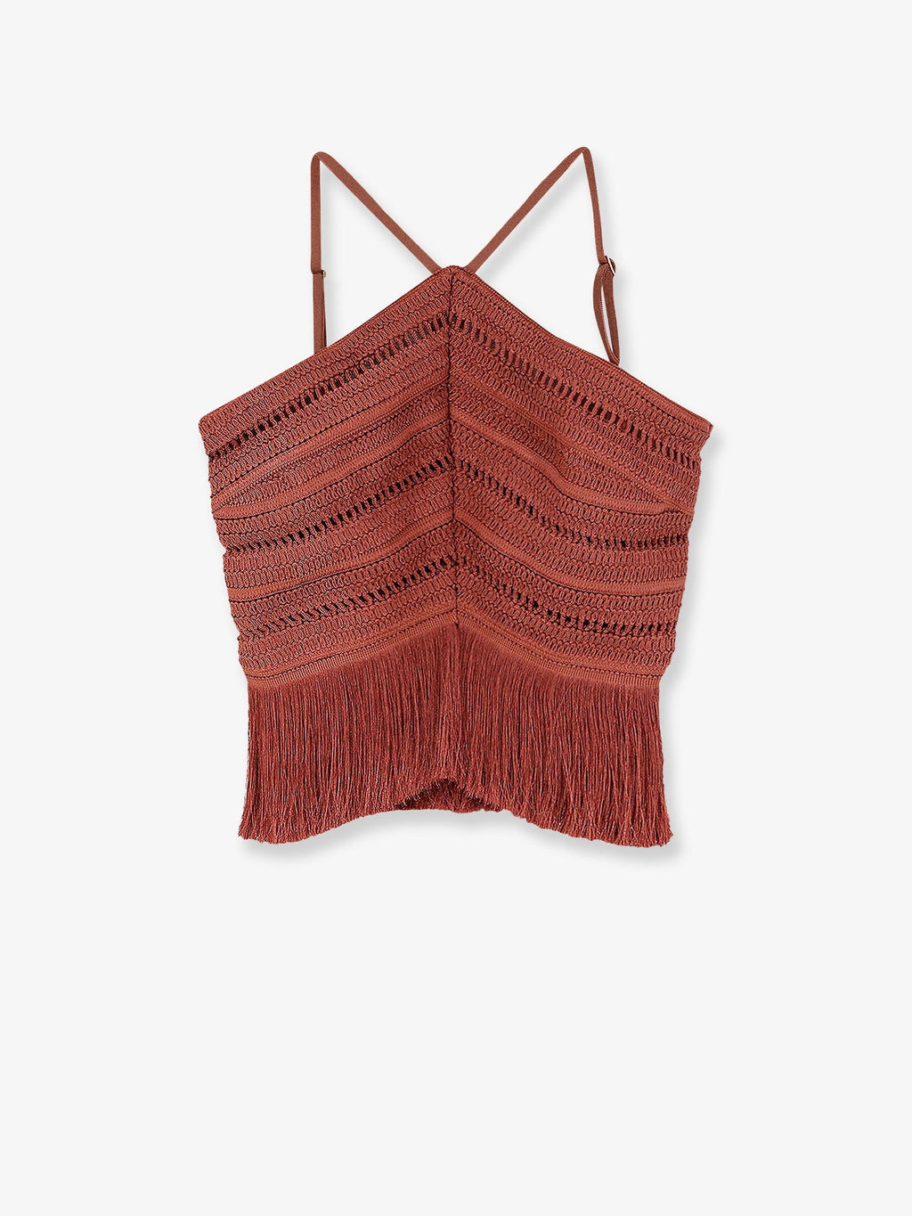 Patbo Asymmetrical Top With Fringes