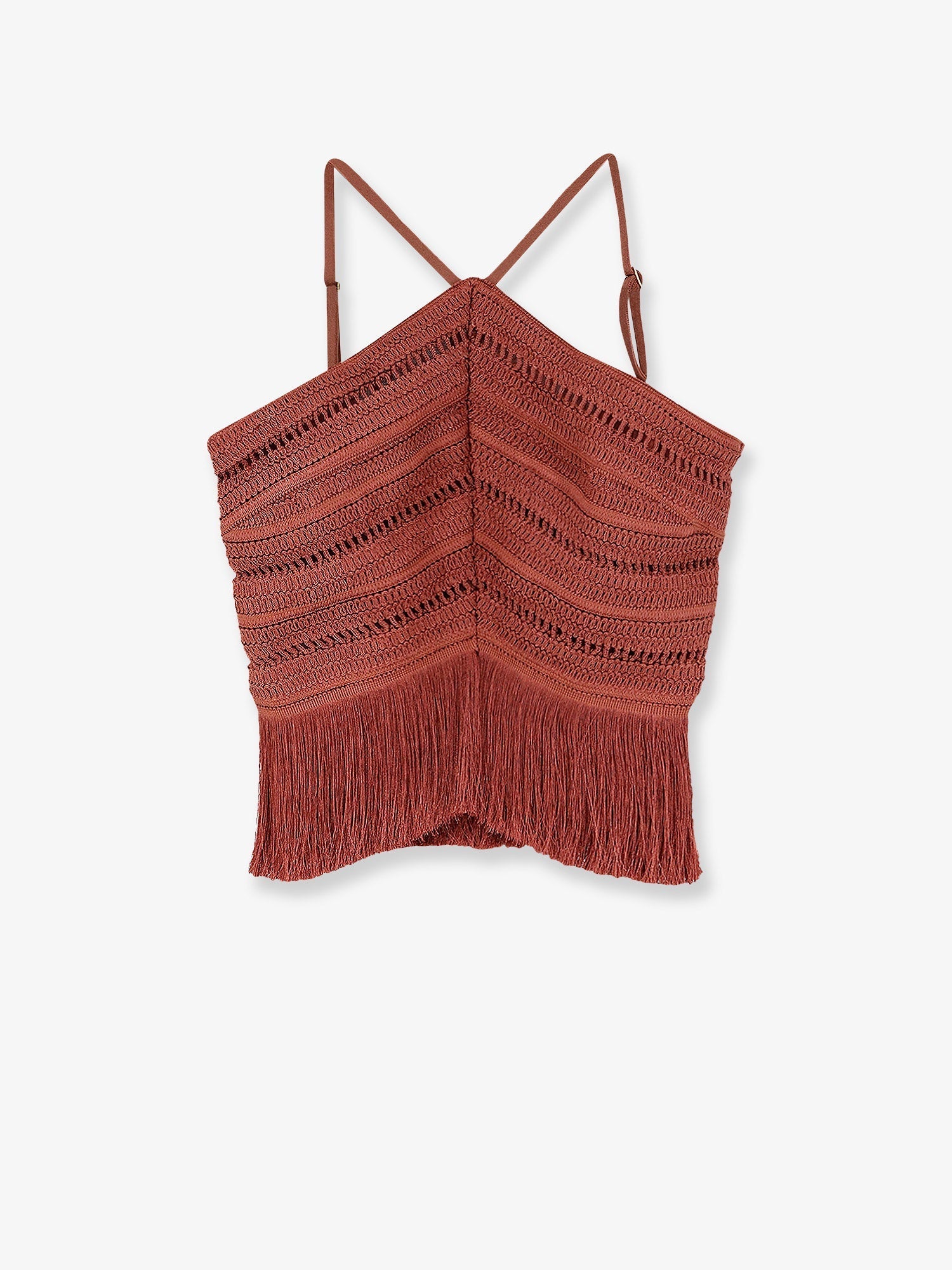 Patbo Asymmetrical Top With Fringes