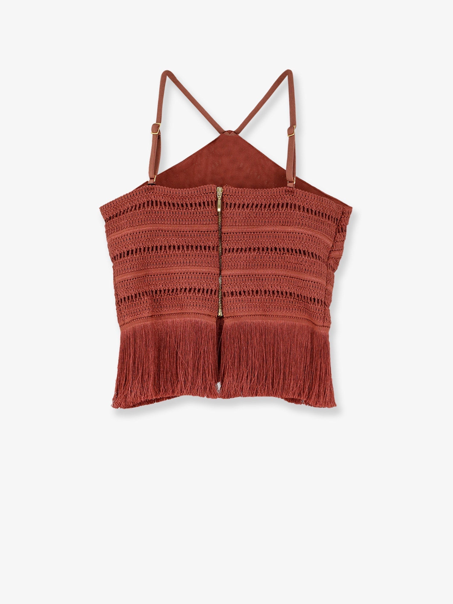Patbo Asymmetrical Top With Fringes