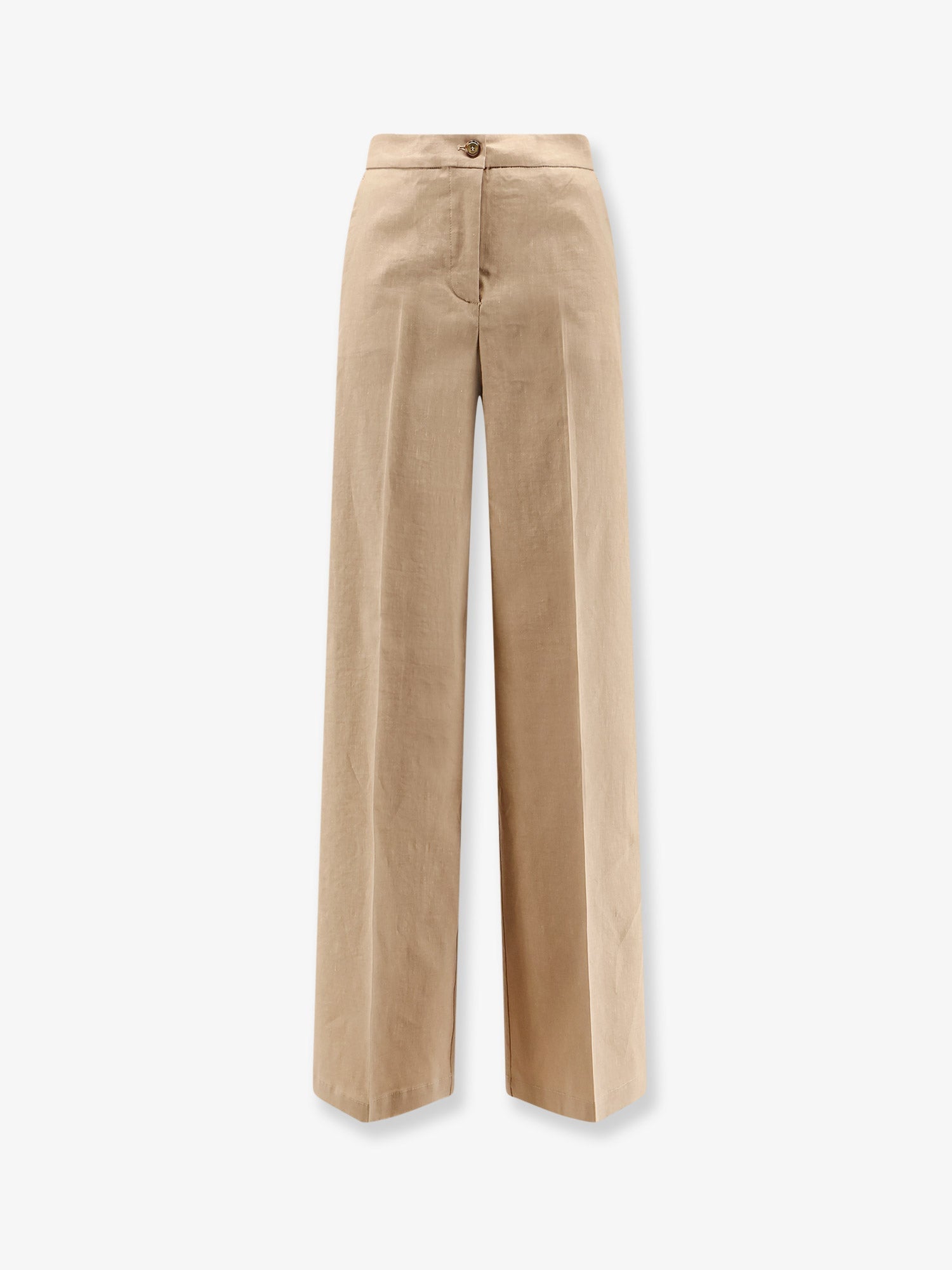 Pinko Jacopone Linen And Viscose Trousers
