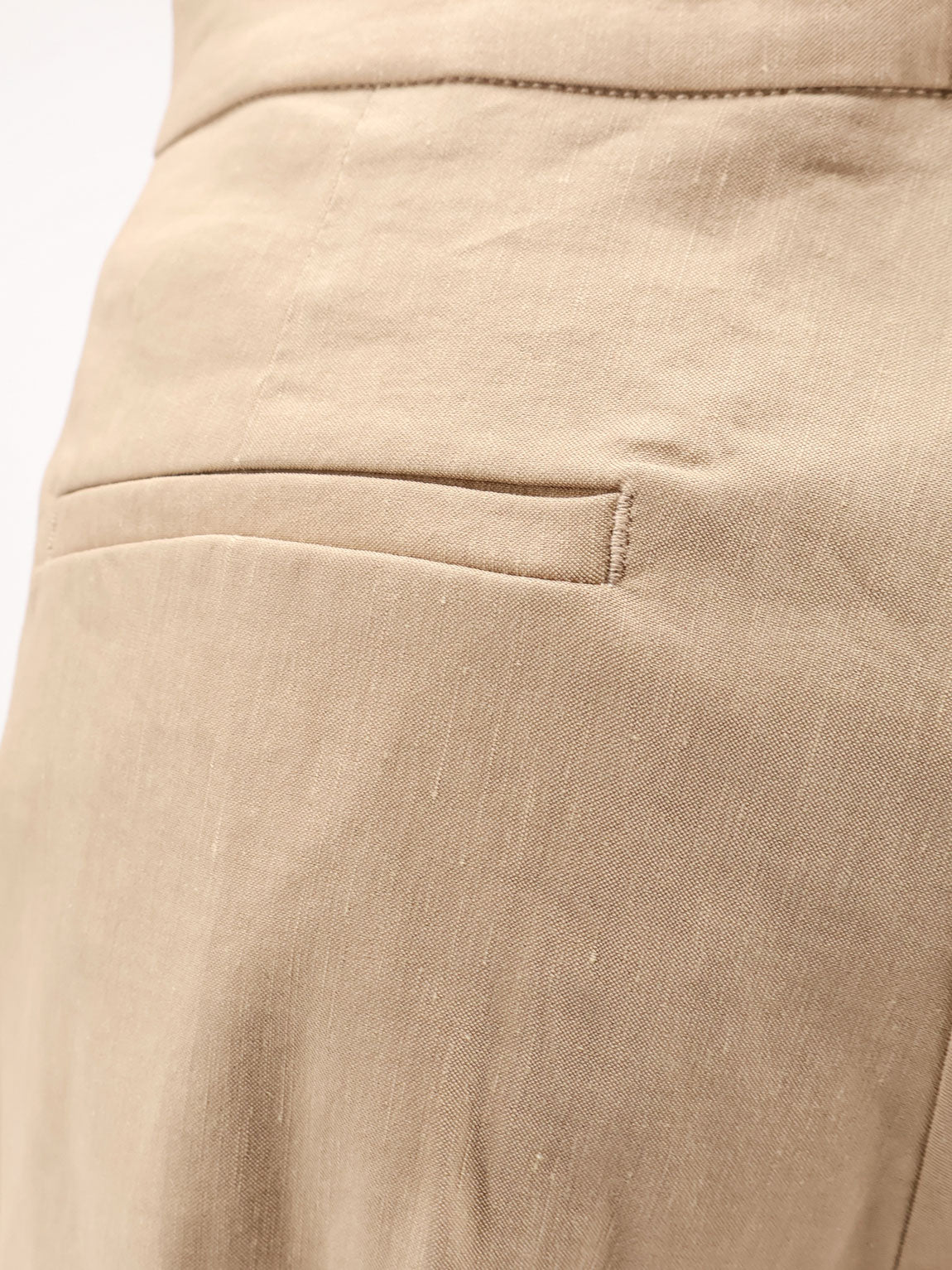 Pinko Jacopone Linen And Viscose Trousers