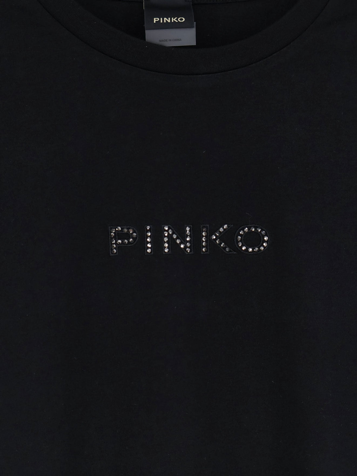 Pinko Cotton T-Shirt With Front Lettering Logo