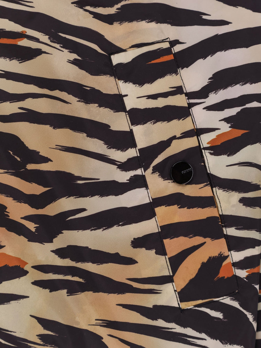 Pinko Technical Fabric Jacket With Animal Print