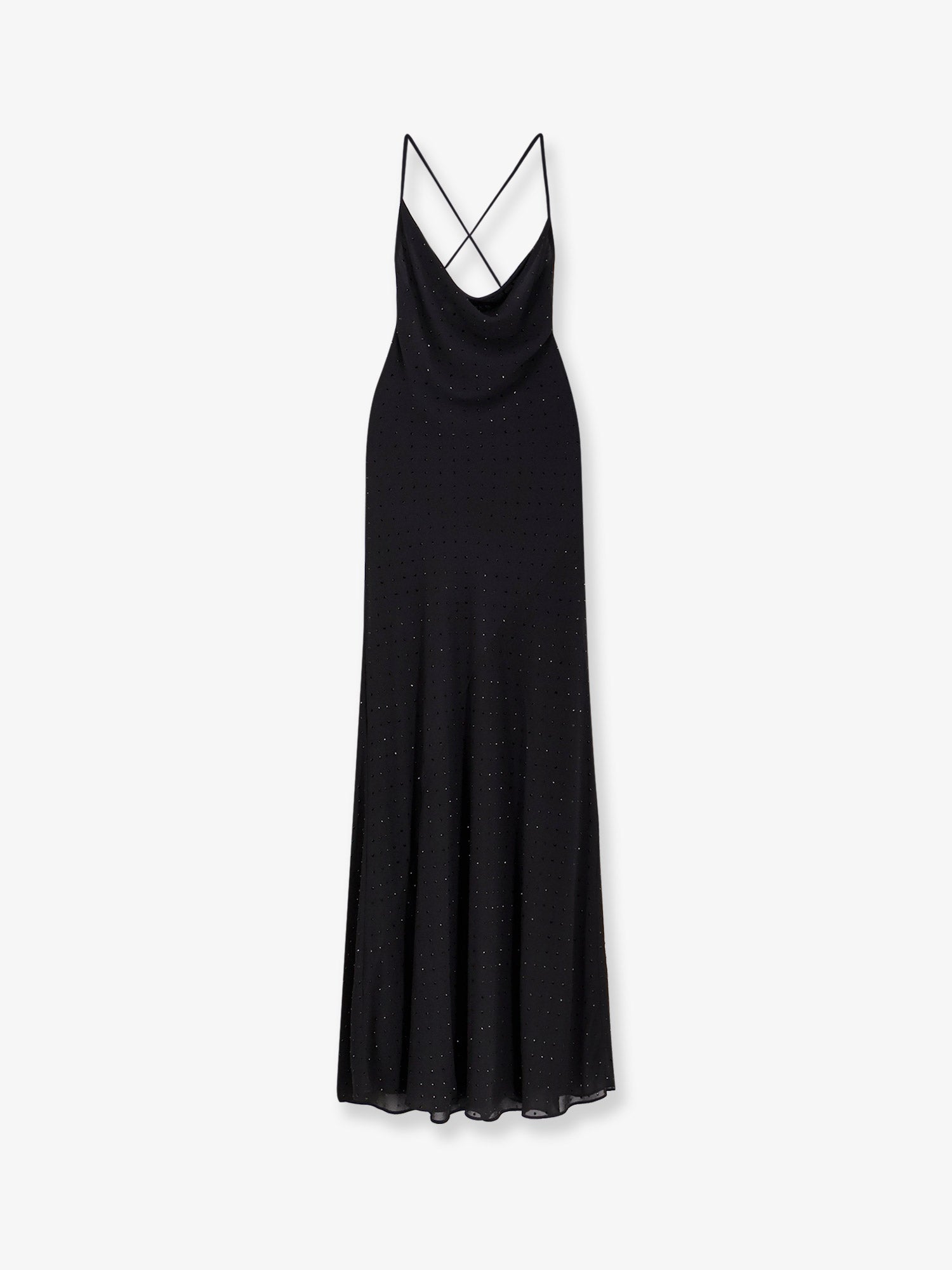 Pinko Farro Long Dress With Rhinestones