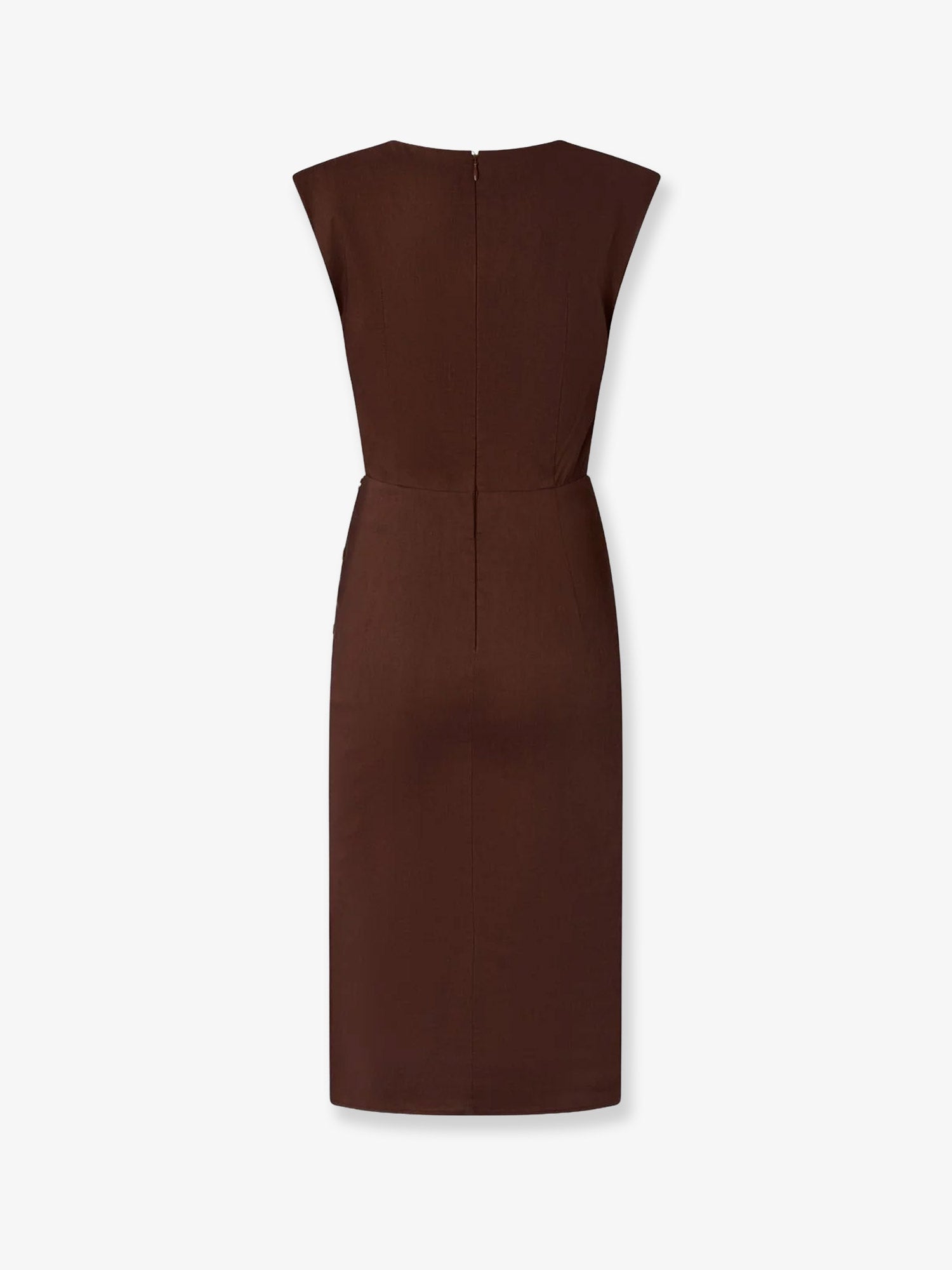 Pinko Alissa Linen And Viscose Dress