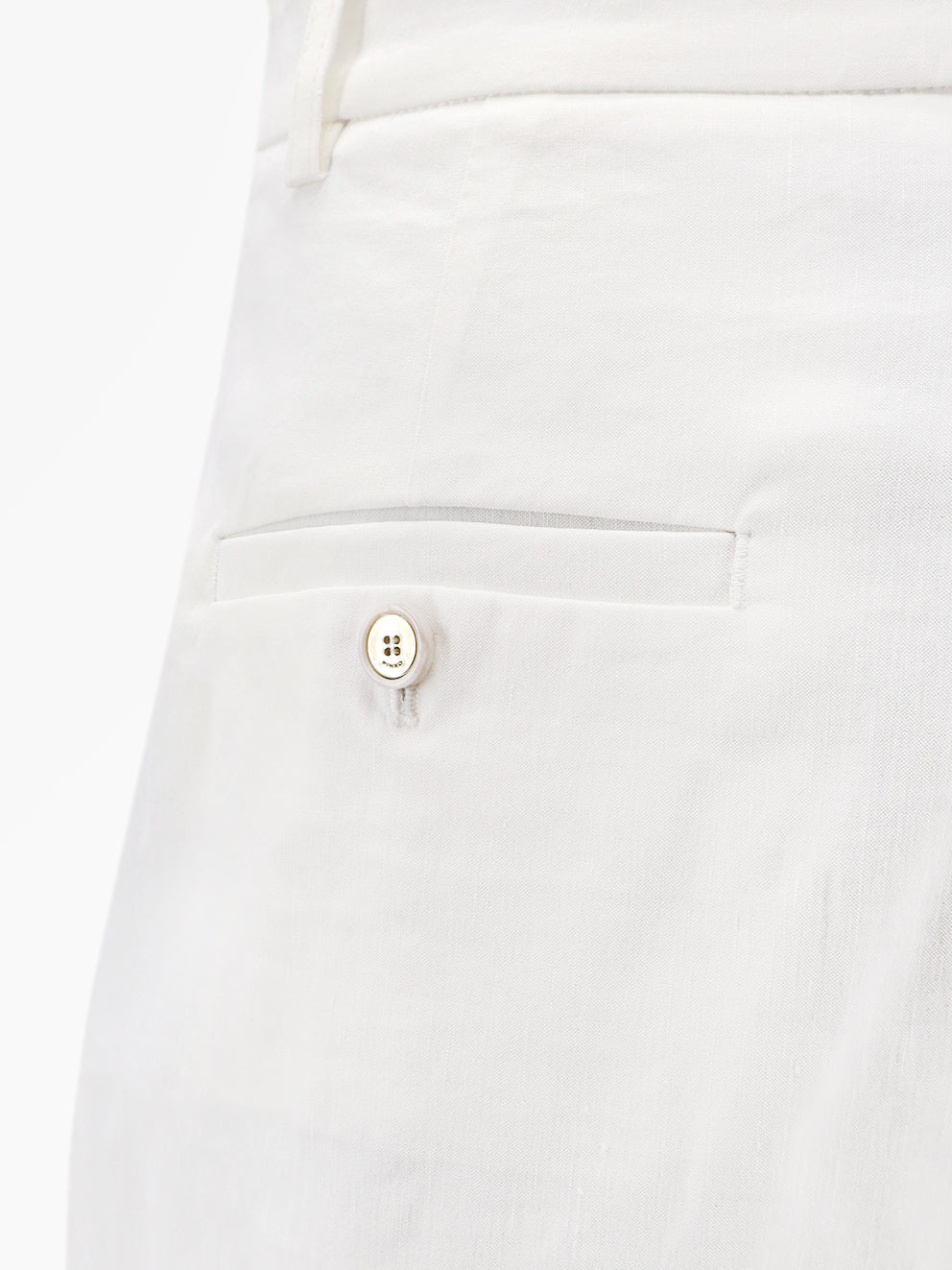Pinko Byrana Linen And Viscose Shorts