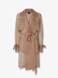 Pinko Cocco Silk Organza Trench