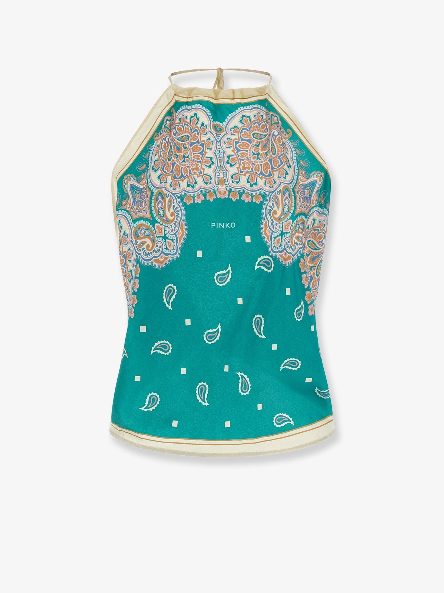 Pinko Viscose And Silk Blend Synchro Top