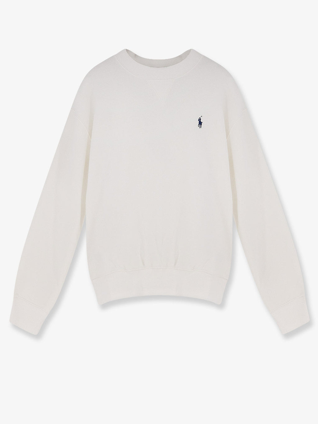 Polo Ralph Lauren Cotton Blend Sweater With Embroidered Logo On The Front