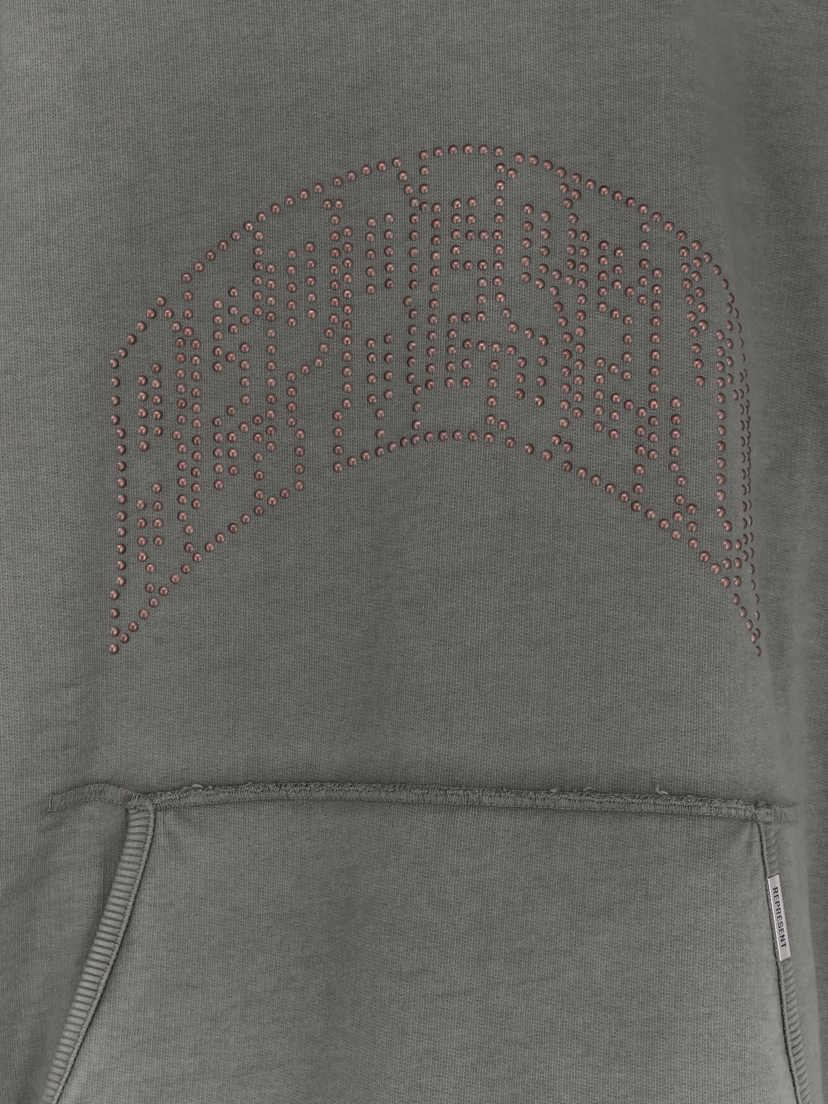 Represent Represent Embellished Hoodie Cotton Sweatshirt