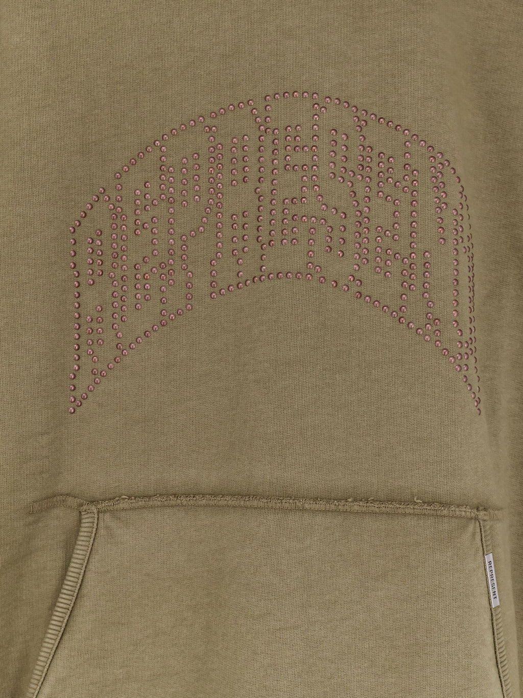 Represent Represent Embellished Hoodie Cotton Sweatshirt