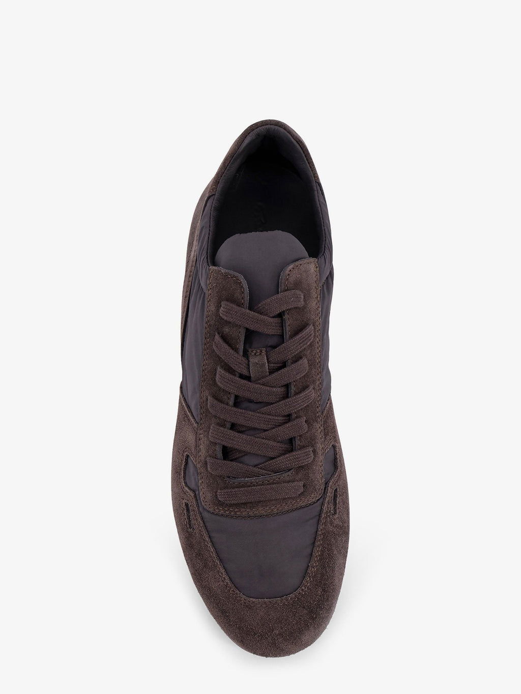 Rick Owens Minimal Nylon And Suede Sneakers