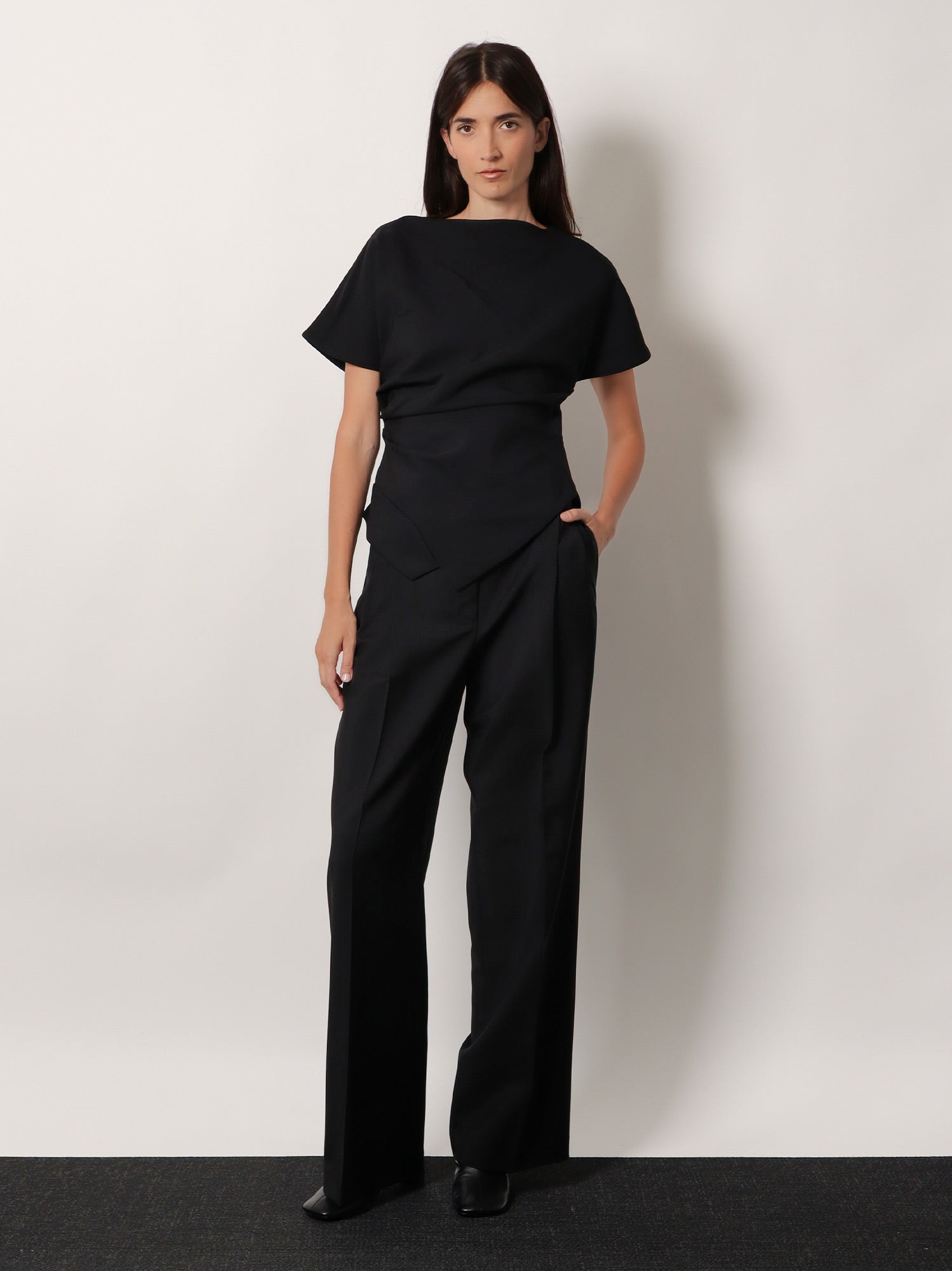 Rohe Midwaist Wool Blend Trousers