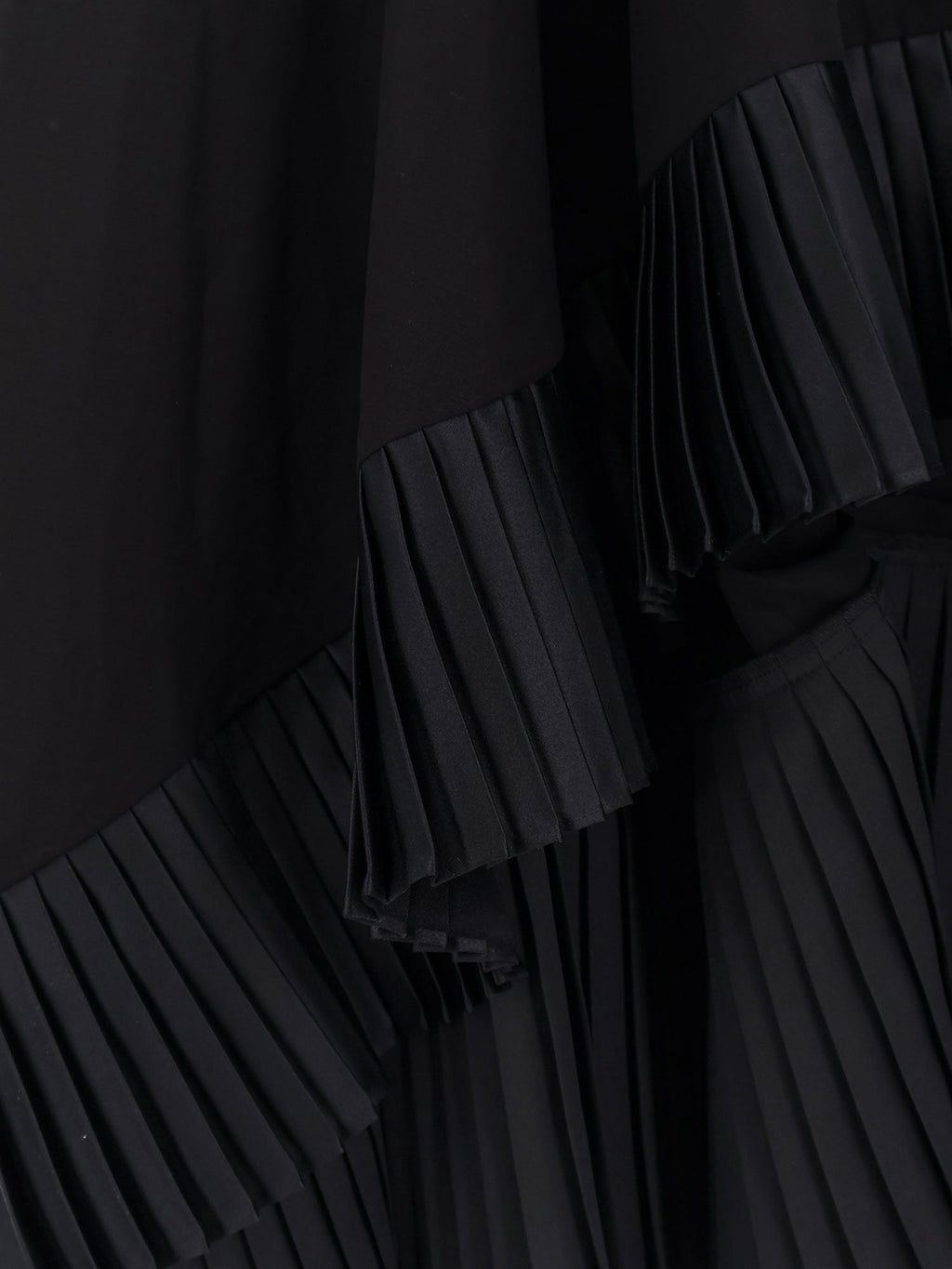 Sacai Cotton Dress With Pleated Details