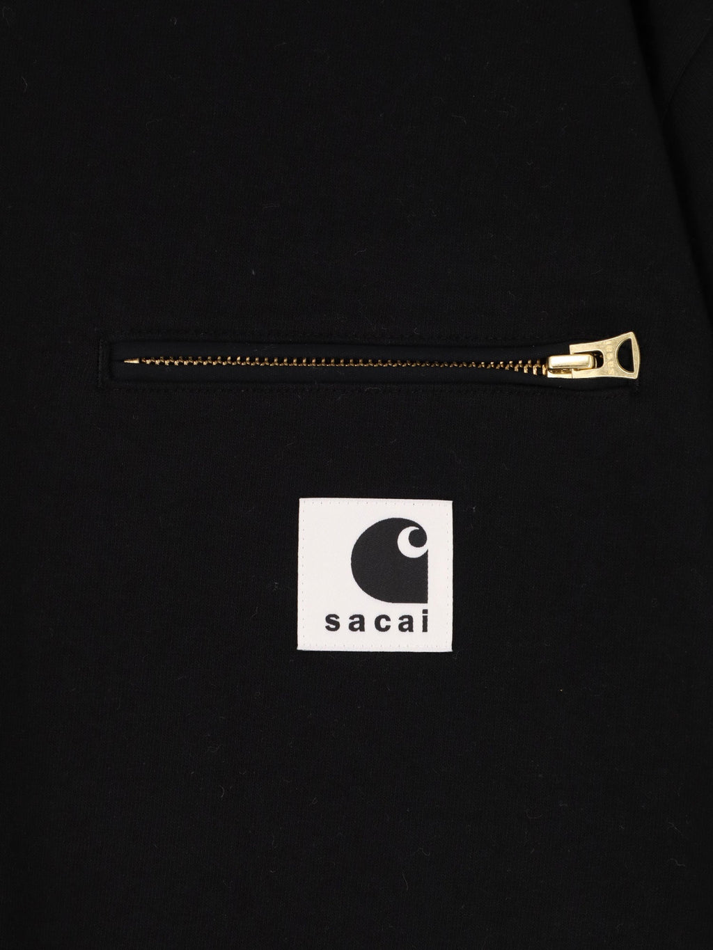 Sacai X Carhartt Wip Cotton T-Shirt Witht Logo Patch On The Front