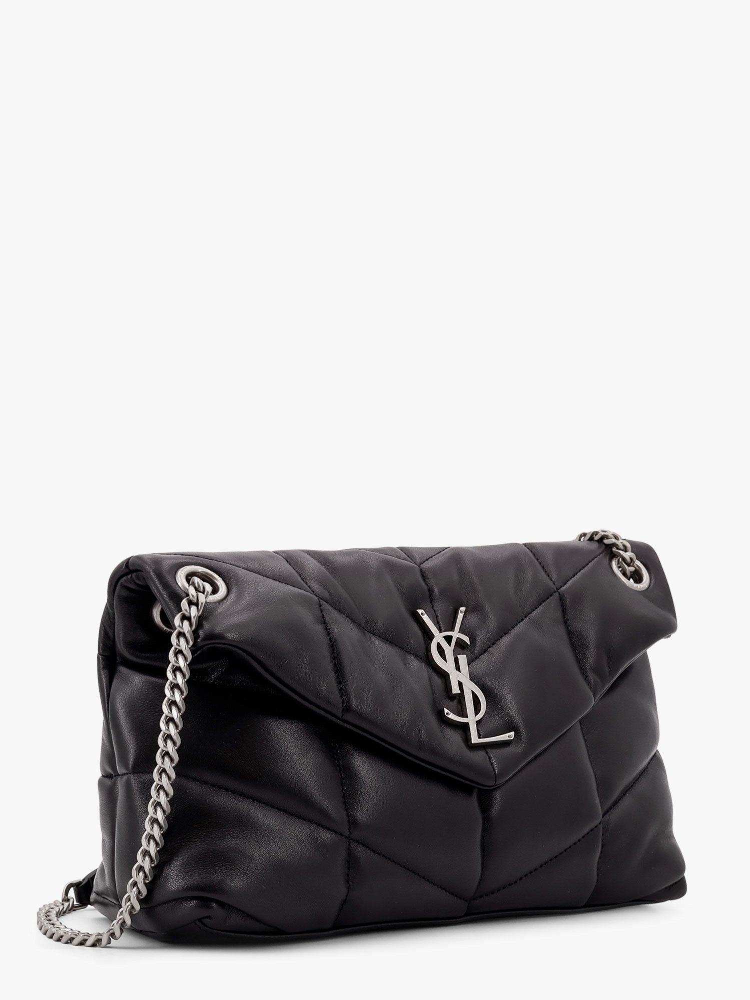 Saint Laurent Loulou Puffer Matelassé Leather Shoulder Bag