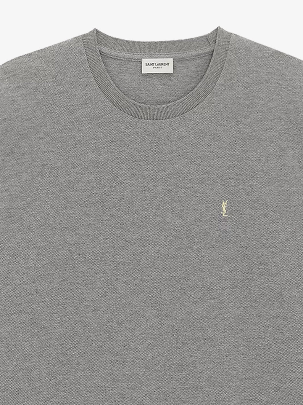 Saint Laurent Recycled Material T-Shirt With Cassandre Embroidery