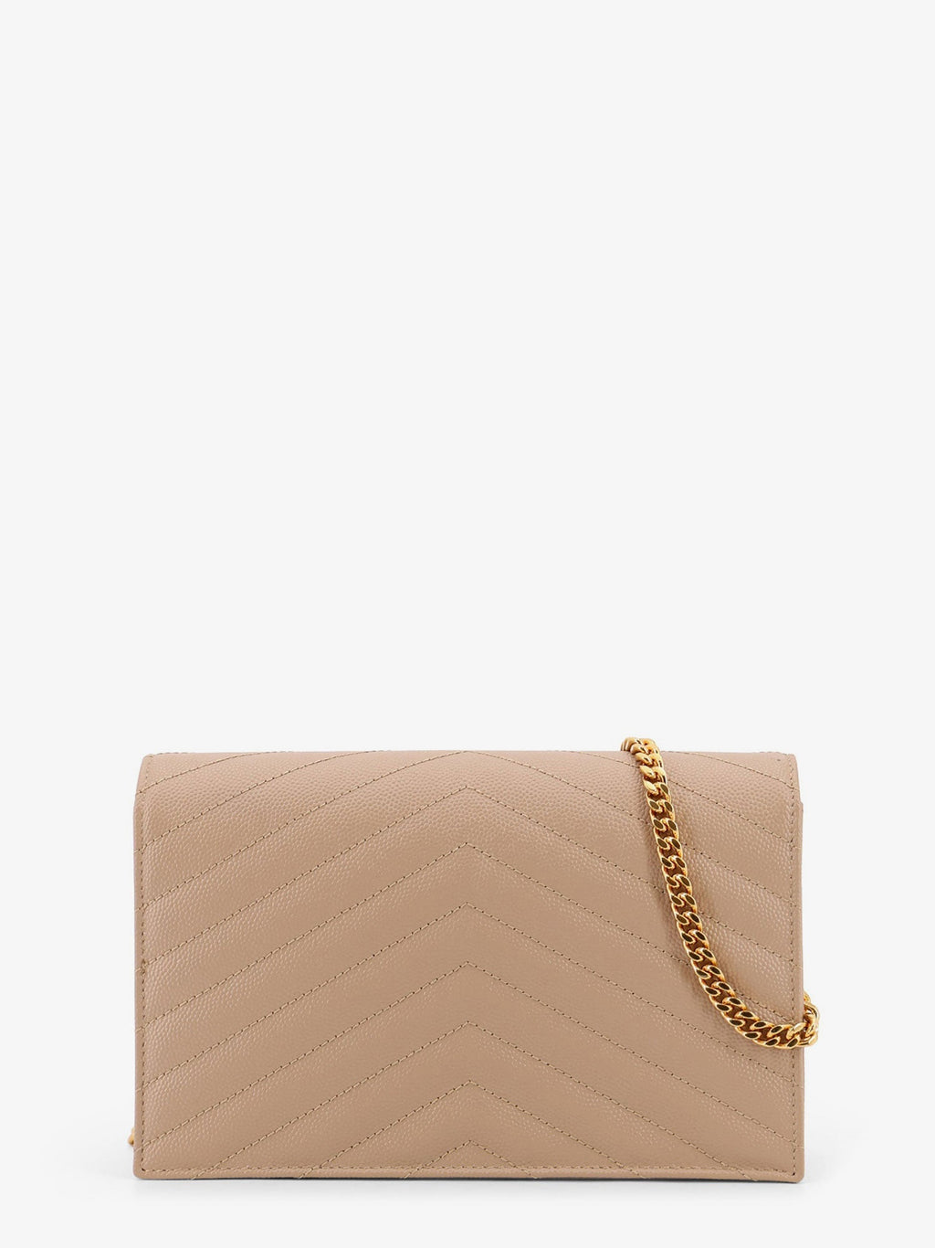 Saint Laurent Leather Crossbody Bag With Metal Cassandra Logo