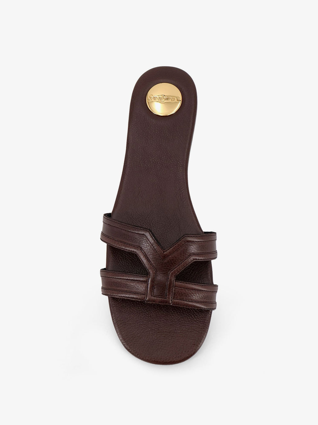 Saint Laurent Mabrouka Leather Sandals