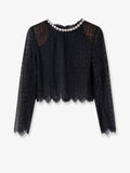 Self Portrait Lace Top With Rhinestones
