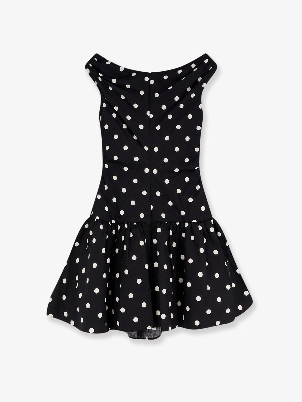 Self Portrait Polka-Dots Cotton Mini Dress