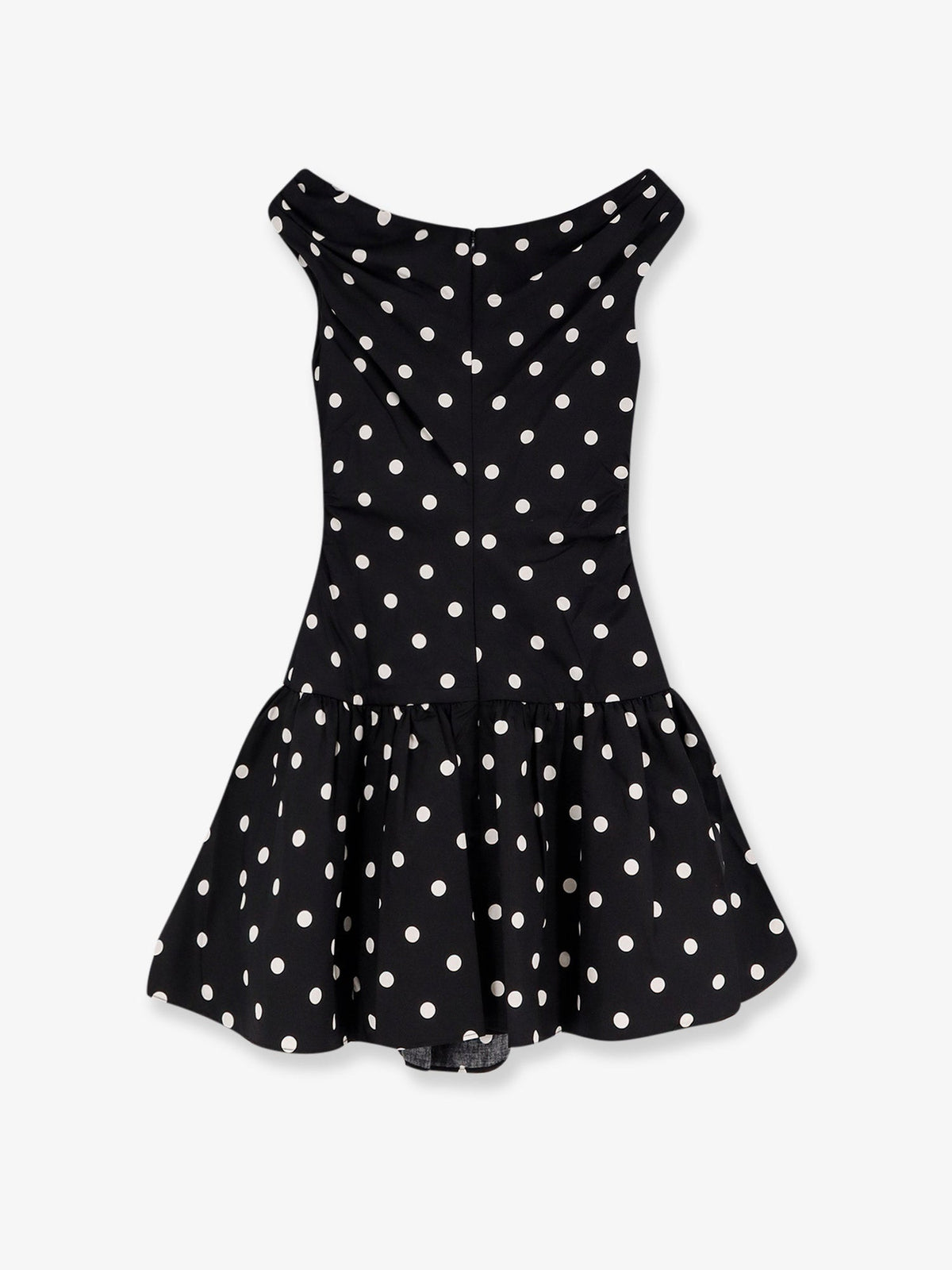 Self Portrait Polka-Dots Cotton Mini Dress