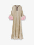 Self Portrait Silk And Metallic Fibre Long Dress