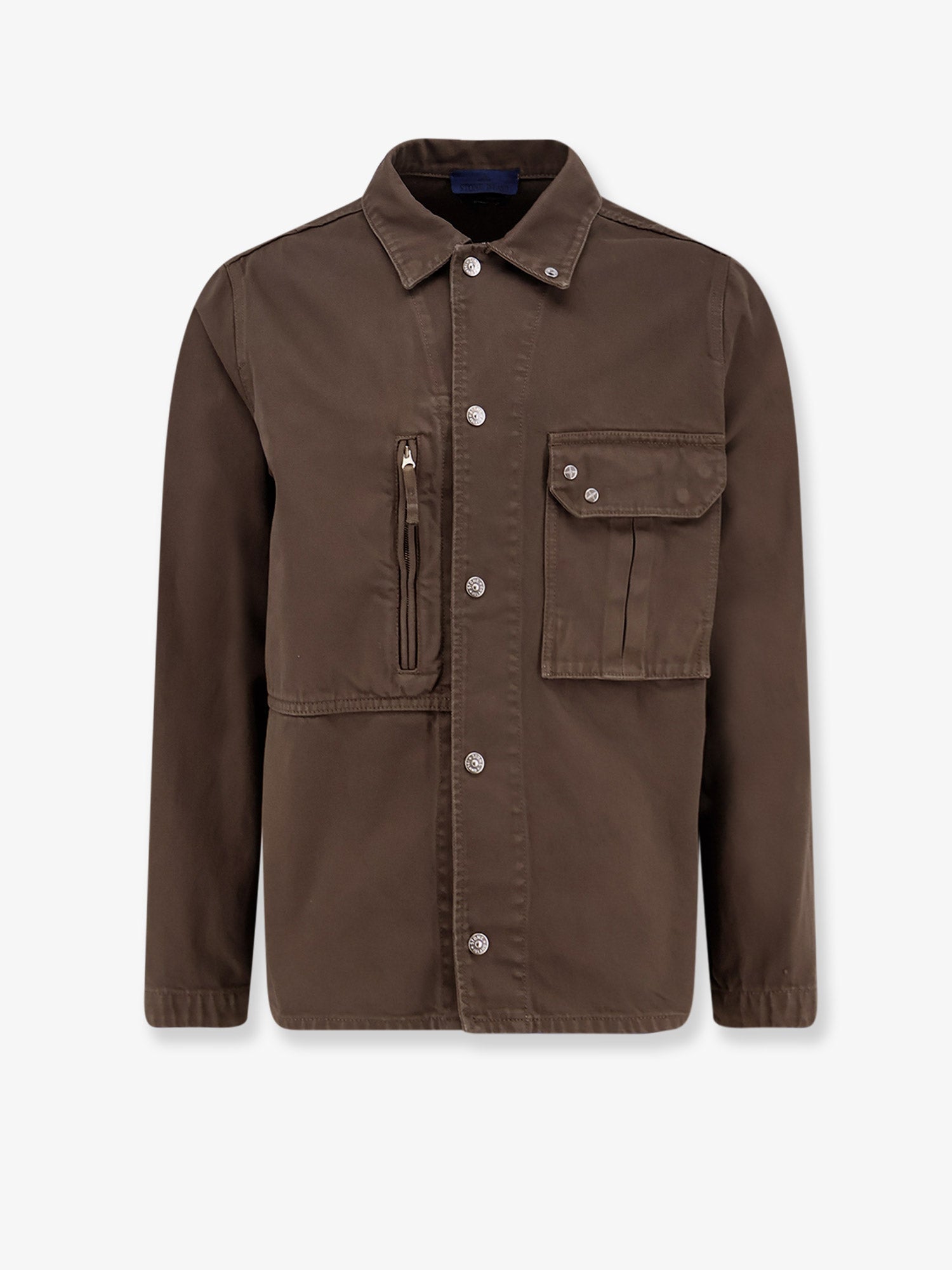 Stone Island Denim Research Overshirt Cotton Jacket