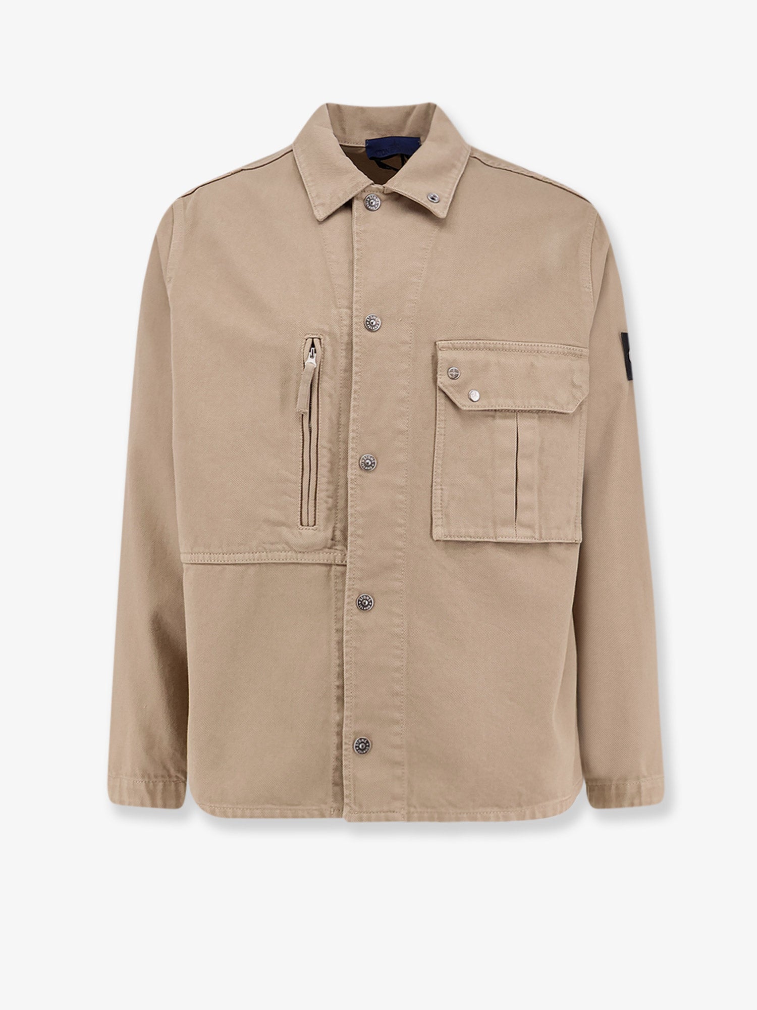 Stone Island Denim Research Overshirt Cotton Jacket