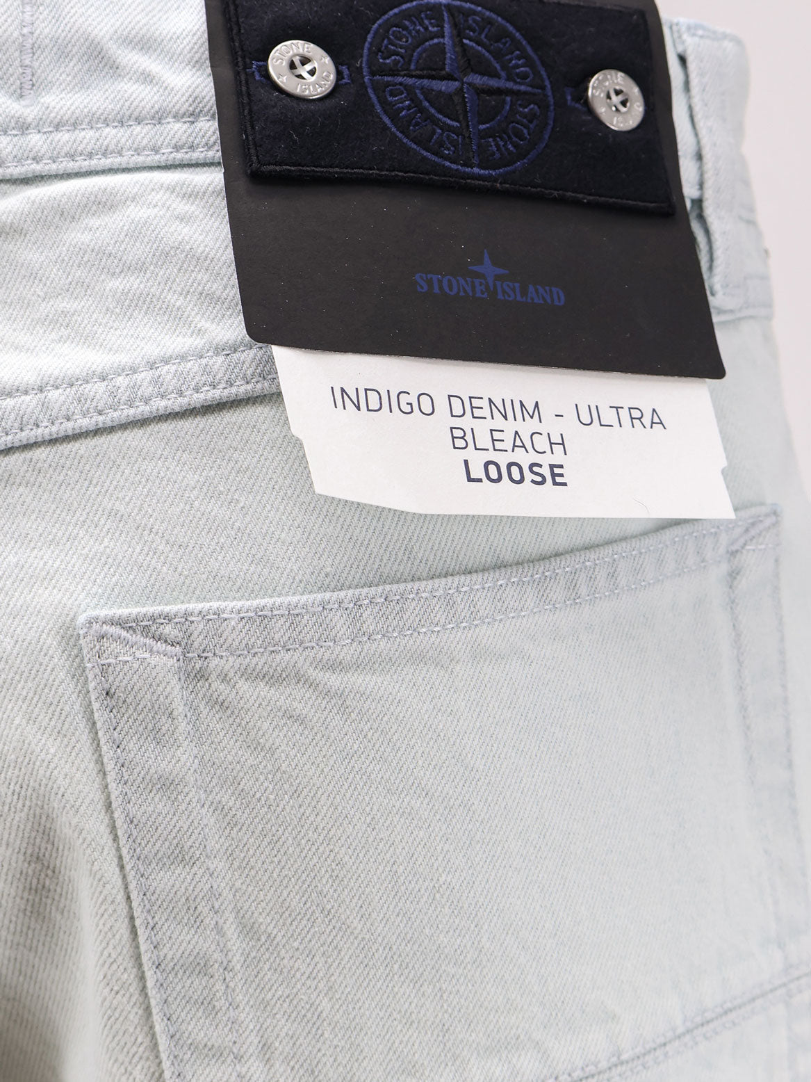 Stone Island Denim Research Faded Effect Jeans