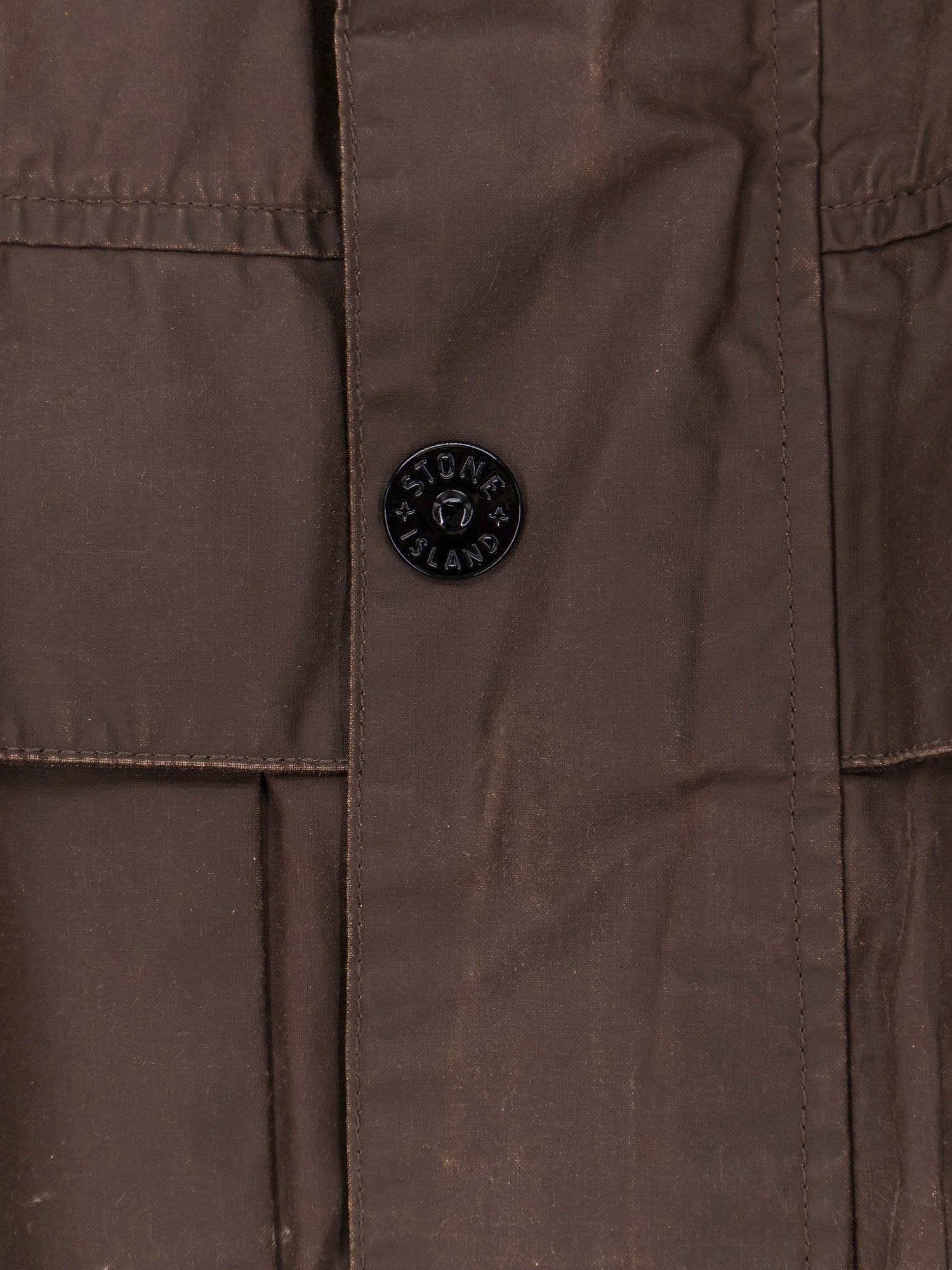 Stone Island Waxed Pigment Cotton Tela Jacket