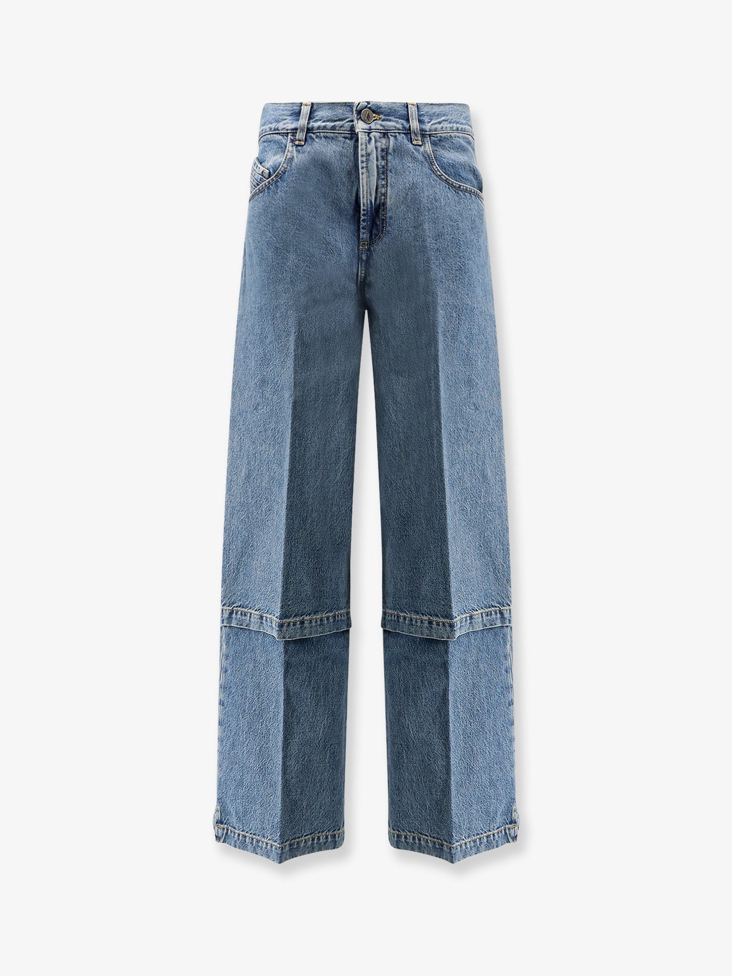 The Attico Jeans With Logo Embroidery