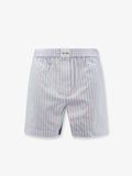 The Attico Striped Cotton Shorts