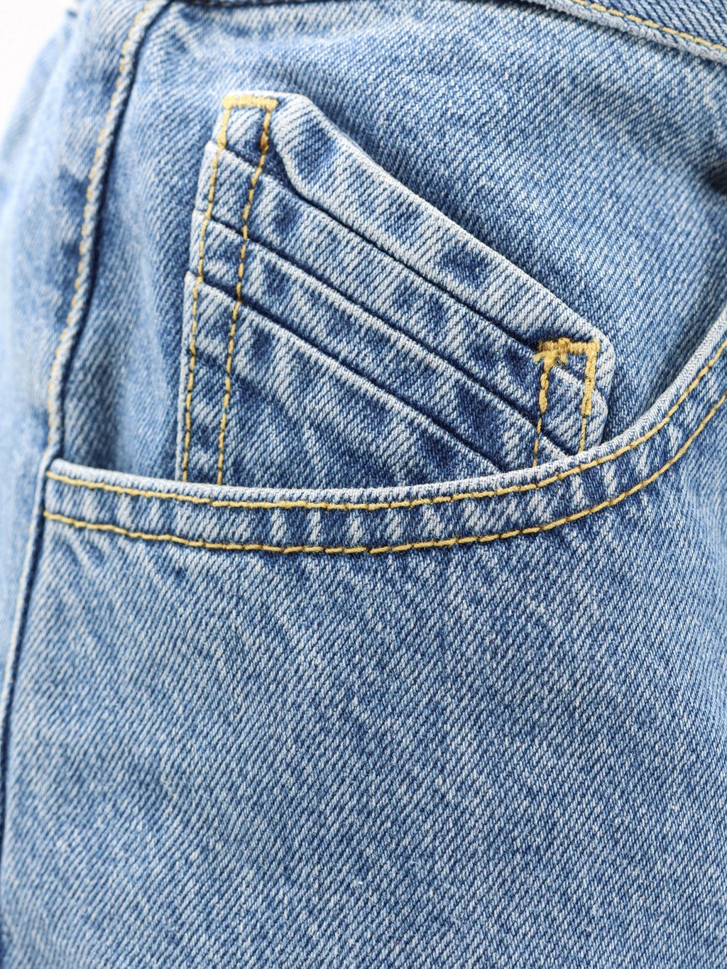 The Attico Denim Skirt With Belt