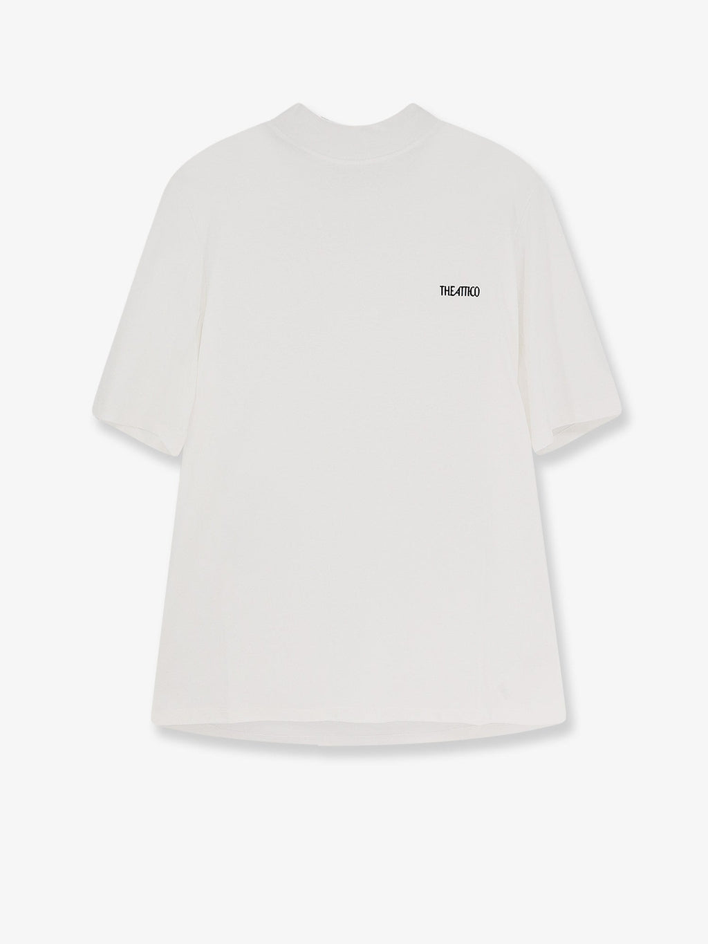 The Attico Cotton T-Shirt With Embroidered Logo