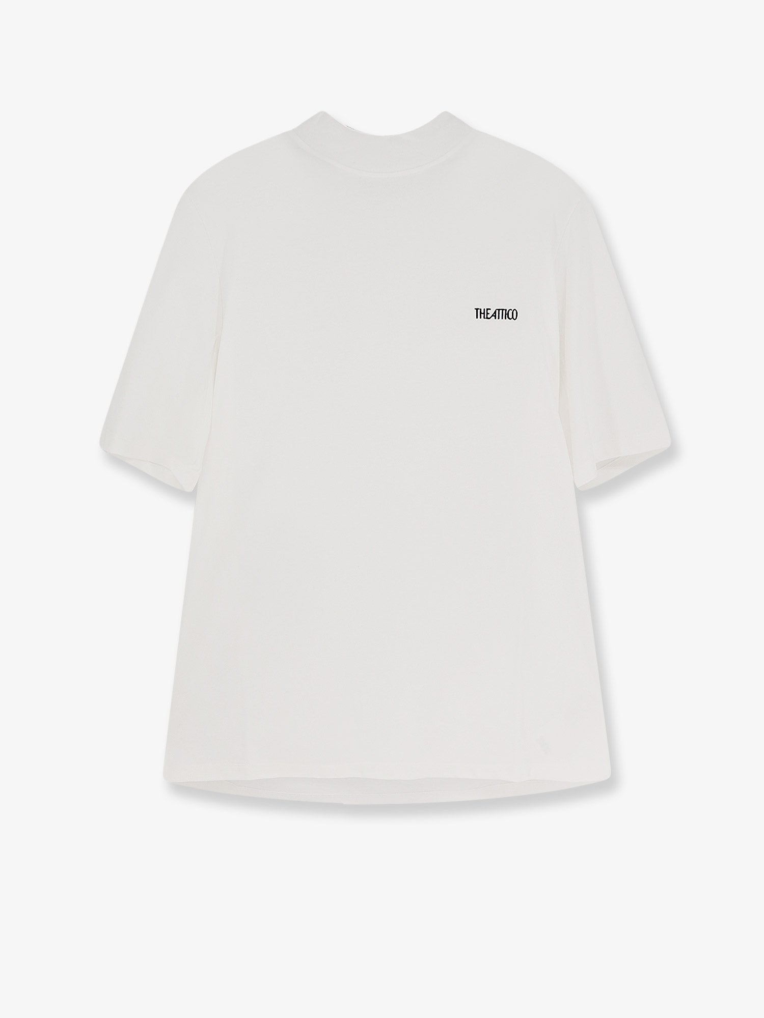 The Attico Cotton T-Shirt With Embroidered Logo