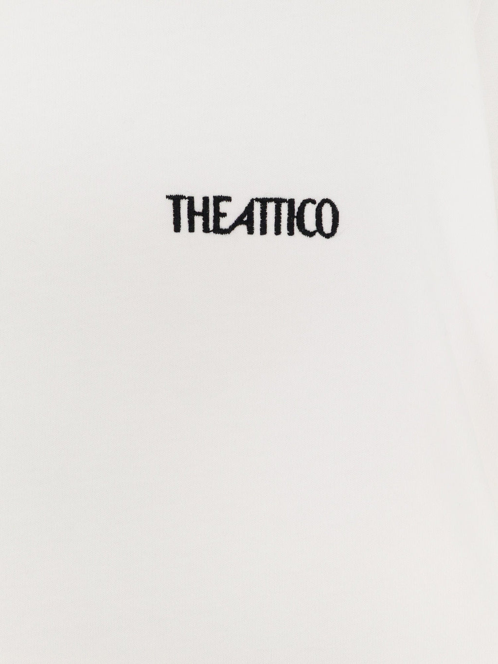 The Attico Cotton T-Shirt With Embroidered Logo