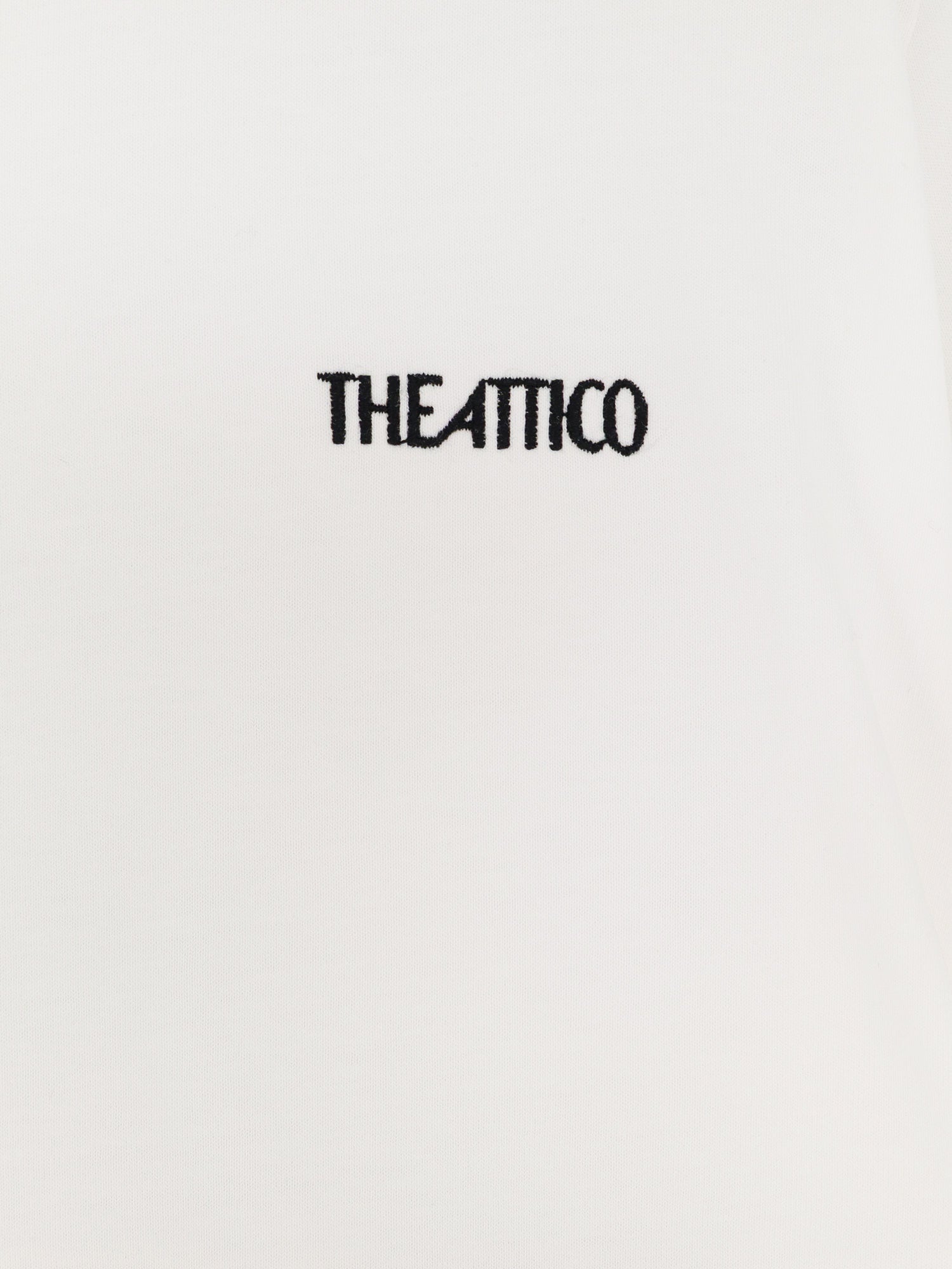 The Attico Cotton T-Shirt With Embroidered Logo