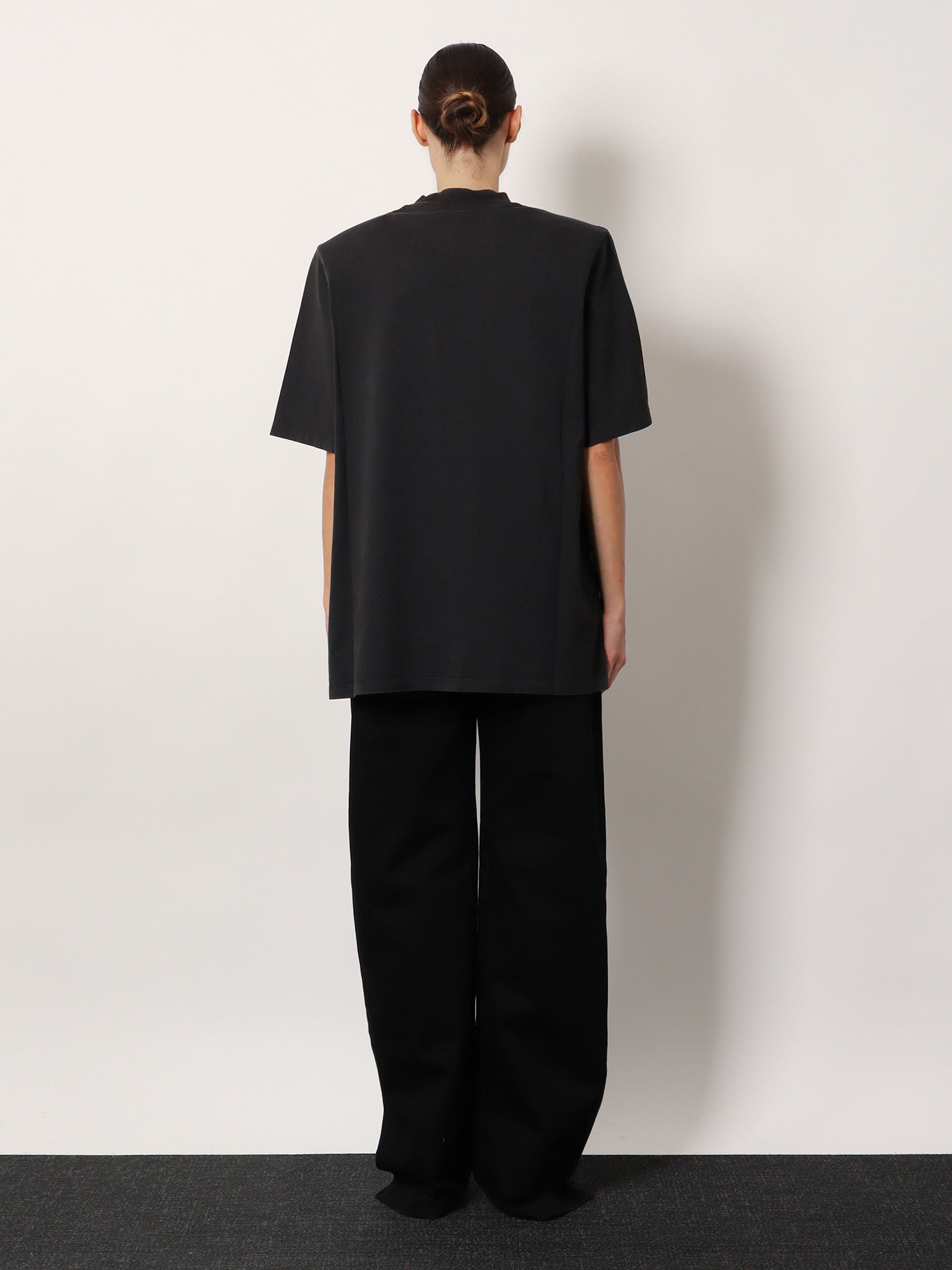 The Attico Cotton T-Shirt With Embroidered Logo On The Front