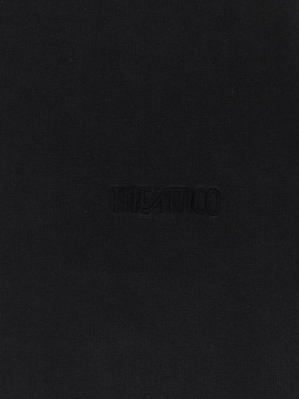 The Attico Cotton T-Shirt With Embroidered Logo On The Front