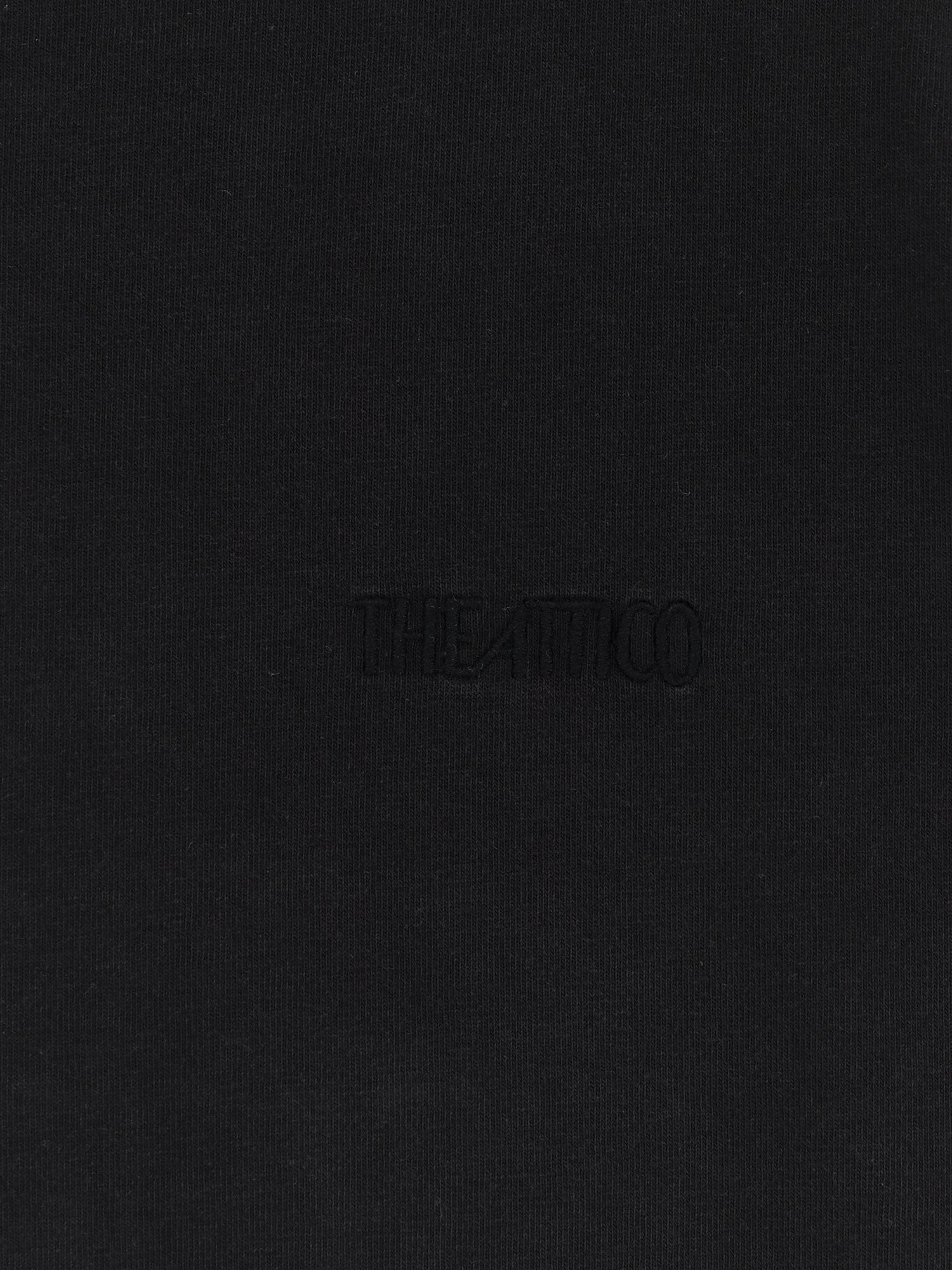 The Attico Cotton T-Shirt With Embroidered Logo On The Front