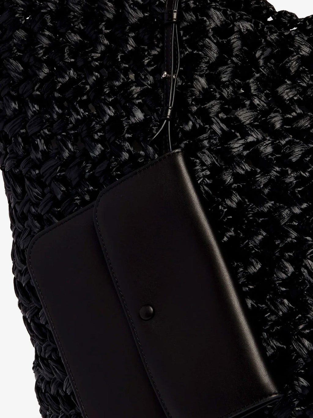 The Row Large Estrelle Raffia Shoulder Bag
