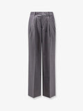 Tonywack Wool Blend Trousers With Striped Motif