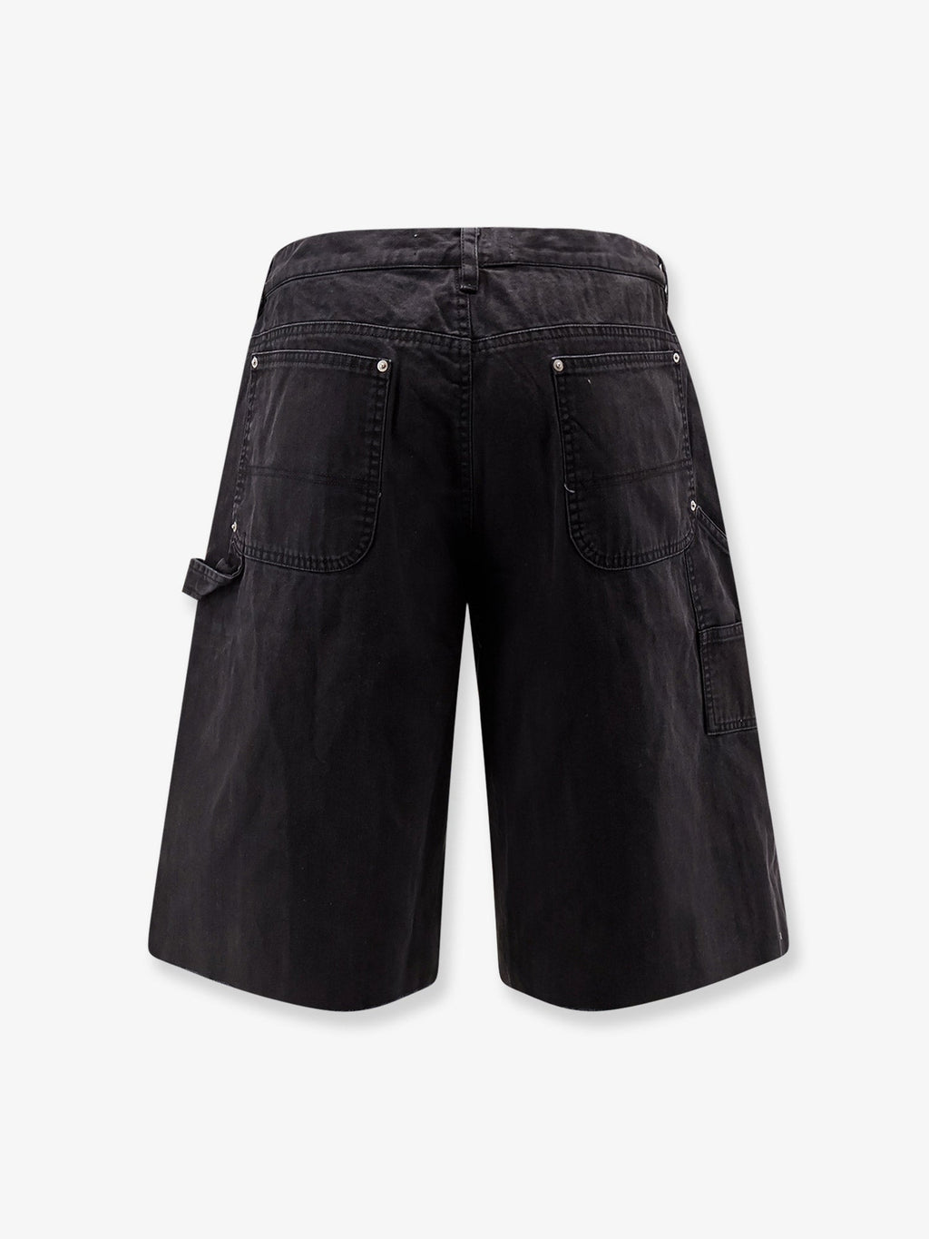 Tonywack Cotton Cargo Bermuda Shorts With Distressed Effect